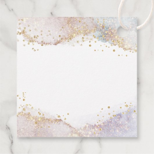 waterverf splash glitter Eerste Communie Bedankjes Labels (Achterkant)