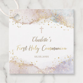 waterverf splash glitter Eerste Communie Bedankjes Labels