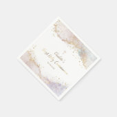 waterverf splash glitter Eerste Communie Servet (Hoek)