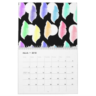 Waterverf Splash. Kalender