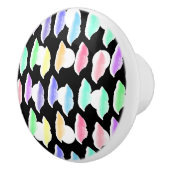 Waterverf Splash. Keramische Knop (Rechts)