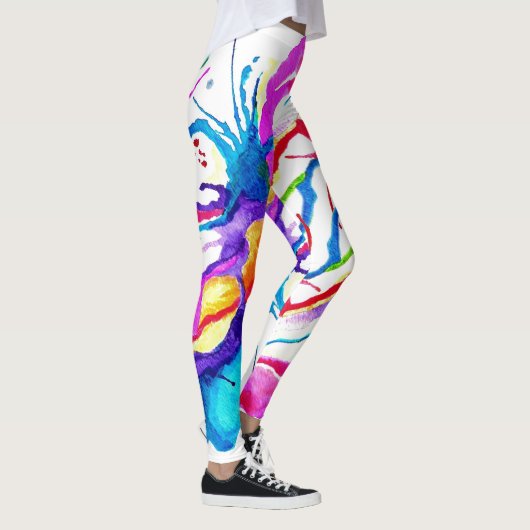 Waterverf Splash-Leggings Leggings (Rechts)