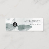 Waterverf splash mini visitekaartje (Voorkant)