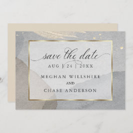 Waterverf Splash op Granietsteen Beige Kaart