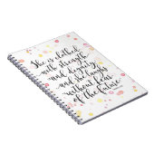 Waterverf Splash Proverbs 31:25 spiral notebook Notitieboek (Rechterzijde)