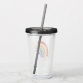 Waterverf Splash Rainbow Acryl Drinkbeker (Achterkant)