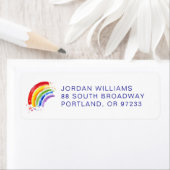 Waterverf Splash Rainbow Etiket (Insitu)