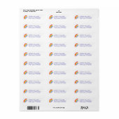 Waterverf Splash Rainbow Etiket (Full Sheet)