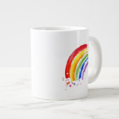 Waterverf Splash Rainbow Grote Koffiekop (Voorkant rechts)