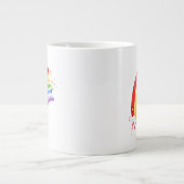 Waterverf Splash Rainbow Grote Koffiekop (Voorkant)