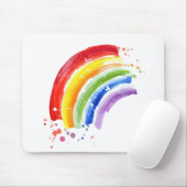 Waterverf Splash Rainbow Muismat (Met muis)