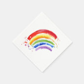 Waterverf Splash Rainbow Servet (Hoek)