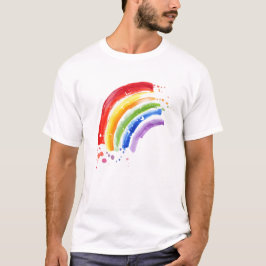 Waterverf Splash Rainbow T-shirt