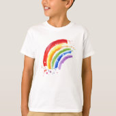 Waterverf Splash Rainbow T-shirt (Voorkant)