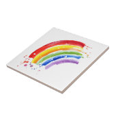 Waterverf Splash Rainbow Tegeltje (Zijkant)