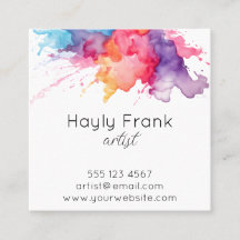 Waterverf Splash Rainbow