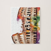 Waterverf Splash Rome Colosseum Legpuzzel (Verticaal)