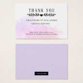 Waterverf Splash Small Business Dank u Invoegen Visitekaartje (Voorkant /achterkant)