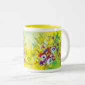 Waterverf Splash Tweekleurige Koffiemok (Voorkant rechts)