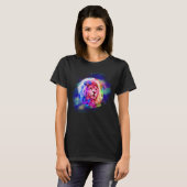 Waterverf Splash Universe Lion T-shirt (Voorkant volledig)