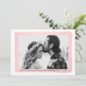 Waterverf Splash | Vakantieknopkaart Feestdagenkaart (Staand voorkant)