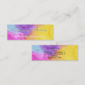 Waterverf splash Visitekaartje (Voorkant / Achterkant)