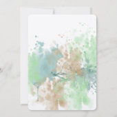 Waterverf Splash Vrijgezellenfeest Kaart (Achterkant)