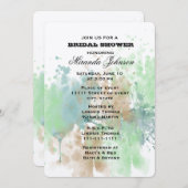 Waterverf Splash Vrijgezellenfeest Kaart (Voorkant / Achterkant)