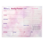  Waterverf Splash Weekly Planner Notitieblok (Voorkant)