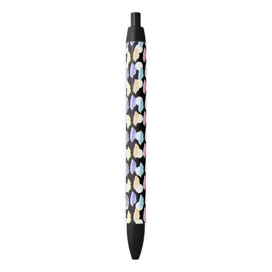 Waterverf Splash. Zwarte Inkt Pen (Voorkant Verticaal)