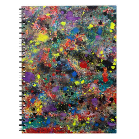Waterverf Splashes en Dotscraitza, waterverf, abs Notitieboek (Voorkant)