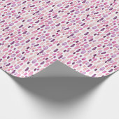 Waterverf Splashes: roze, Paarse. Cadeaupapier (Hoek)