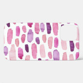 Waterverf Splashes: roze, Paarse. Case-Mate iPhone Case (Achterkant (horizontaal))