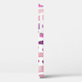 Waterverf Splashes: roze, Paarse. Case-Mate iPhone Case (Achterkant / Links)