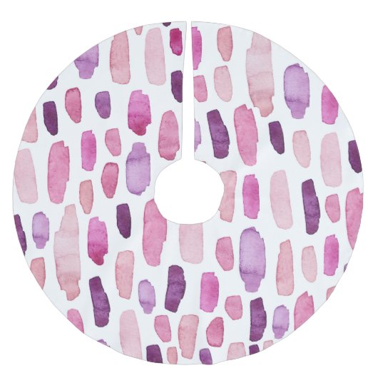 Waterverf Splashes: roze, Paarse. Kerstboom Rok (Voorkant)