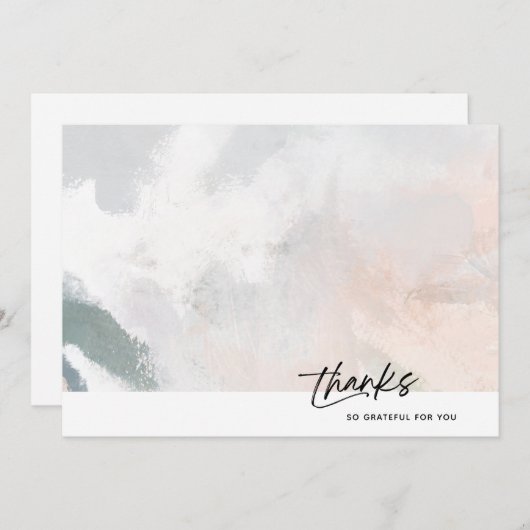 Waterverf SplashHartelijk dank, Kaart | Zo vriende (Voorkant / Achterkant)