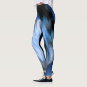 Waterverf Splatter Abstract Penseelstreken Canvas Leggings (Links)