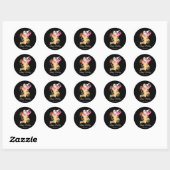 Waterverf Splatter Birthday Ice crème Ronde Sticker (Vel)