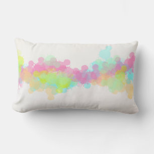Waterverf Splatter Colorful Abstract Design Kussen