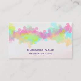 Waterverf Splatter Colorful Abstract Design Visitekaartje