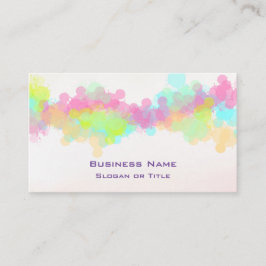 Waterverf Splatter Colorful Abstract Design Visitekaartje
