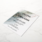  Waterverf Splatter Folie Folie Uitnodiging (Gedraaid)