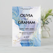  Waterverf Splatter Folie Folie Uitnodiging (Staand Voorkant)