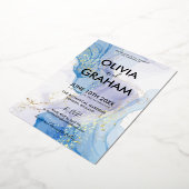  Waterverf Splatter Folie Folie Uitnodiging (Gedraaid)