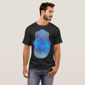 Waterverf Splatter Hamsa Hand T-shirt (Voorkant volledig)