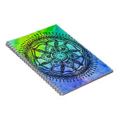 Waterverf Splatter Mandala-laptop. Notitieboek (Rechterzijde)