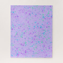 Waterverf Splatter op Paarse puzzel
