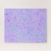 Waterverf Splatter op Paarse puzzel (Horizontaal)