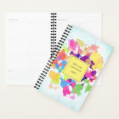 Waterverf Spletters kleurrijke Abstracte moderne Planner (Display)