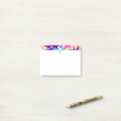 Waterverf Spletters kleurrijke Abstracte moderne Post-it® Notes (Op bureau)